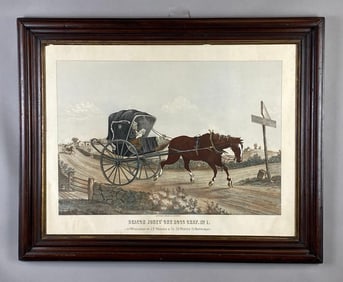 M.J. Warner Deacon Jones One Hoss Shay No. 1 Lithograph