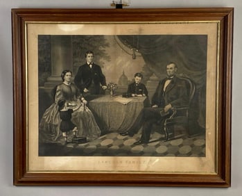 Thomas Kelly The Lincoln Family Lithograph