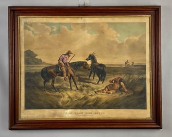 N. Currier The Last War-Whoop Lithograph