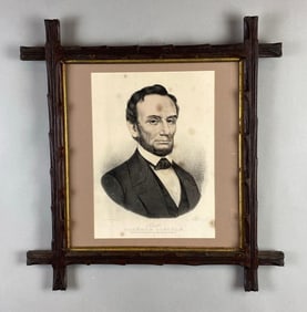 Currier and Ives Abraham Lincoln 16th President Lithograph