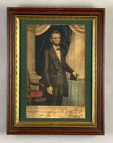 F.P. Whiting Abraham Lincoln Portrait Lithograph