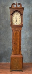 Franklin Heirloom Furniture Thomas Jefferson Walnut Grandfather Clock