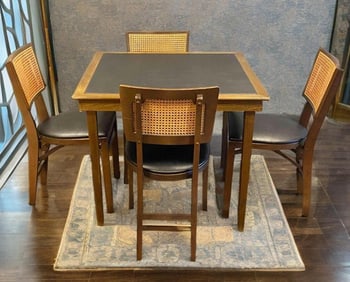Vintage Folding Card Table and Chair Set