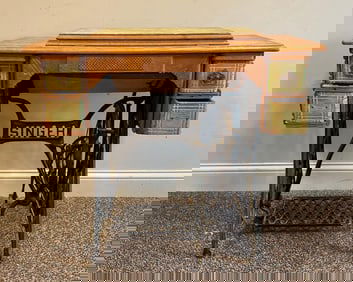 Antique Singer Sewing Machine Desk
