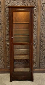 Antique 5 Shelf Wood Display Case