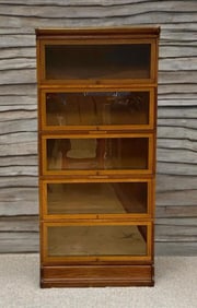 Antique Globe-Wernicke Wood Sectorial Lawyer Bookcase