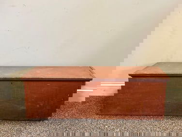 Antique Wood Blanket Chest
