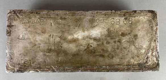 1185 Ounce Mexican .999 Fine Silver Bar