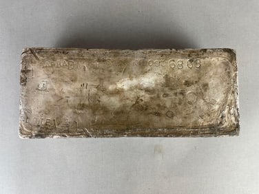 Large Silver Ingot Recovered from the Spanish Atocha Shipwreck
