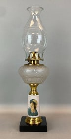 Antique Victorian Oil Table Lamp