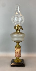 Antique Victorian Oil Table Lamp