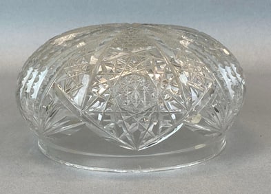 Antique Cut Crystal Glass Lamp Shade