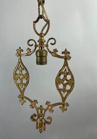 Antique Brass Hanging Light Fixture