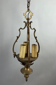 Antique Brass Hanging Light Fixture
