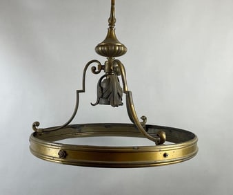 Antique Brass Hanging Light Fixture