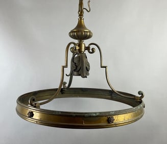 Antique Brass Hanging Light Fixture