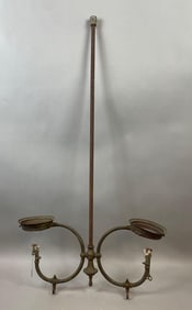 Antique 2 Arm Gas Lamp Hanging Fixture
