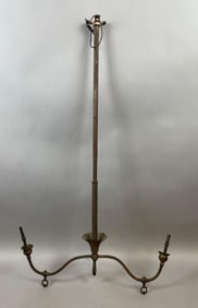 Antique Brass 2 Arm Gas Lamp Hanging Fixture