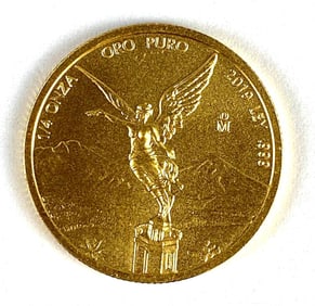 RARE 2019 Mexico Libertad 1/4 oz Gold Coin