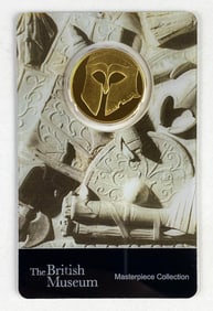 The British Museum 2020 Solomon Islands $25 Masterpiece Collection Corinthian  1/4oz .999 Gold Coin