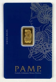 PAMP Suissie Fortuna 2.5g .999 Fine Gold Ingot/Bar