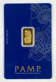 PAMP Suissie Fortuna 2.5g .999 Fine Gold Ingot/Bar