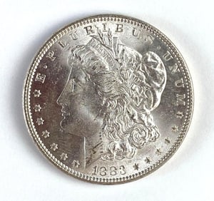 1883 US $1 Morgan Silver Dollar