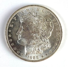 1888 US $1 Morgan Silver Dollar