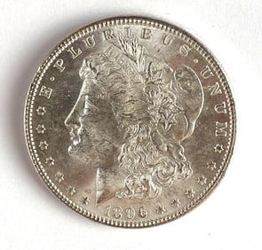 1896 US $1 Morgan Silver Dollar