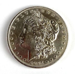 1897 US $1 Morgan Silver Dollar