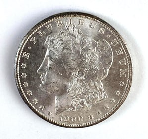 1900 US $1 Morgan Silver Dollar