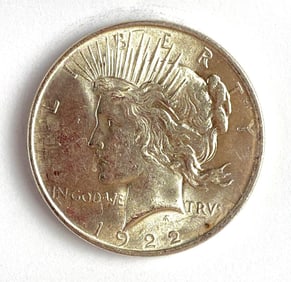 1922 US $1 Peace Silver Dollar