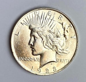 1923 US $1 Peace Silver Dollar