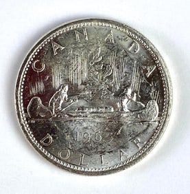 1965 Canada $1 Voyager Silver Dollar