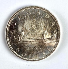 1966 Canada $1 Voyager Silver Dollar