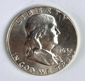 1963 US $0.50 Franklin Silver Half-Dollar