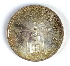 1949 Mexico 1 Onza Casa de Moneda Silver Coin