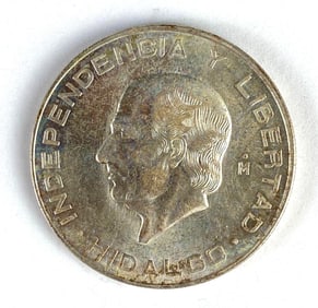 1956 Mexico 10 Pesos Hidalgo 28.888g Silver Coin