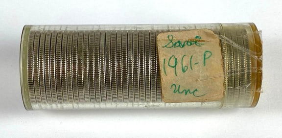 Uncirculated BU Group of 40 1961 US Washington Silver Quarters