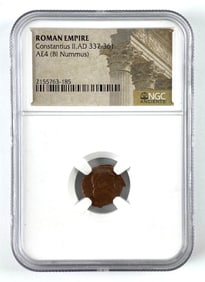 NGC Graded Roman Empire Constantius II Coin