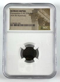 NGC Graded Roman Empire Constantius II Coin