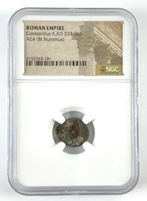 NGC Graded Roman Empire Constantius II Coin
