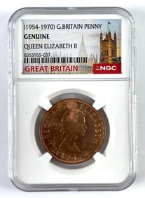 NGC Graded 1963 Great Britain Penny Queen Elizabeth II