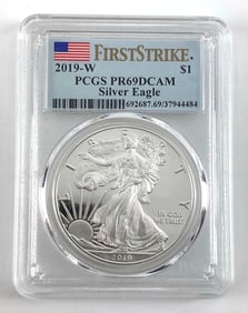 PCGS Graded 2019W $1 American Silver Eagle PR69