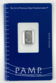 PAMP Lady Fortuna 1 Gram .999 Platinum Ingot/ Bar
