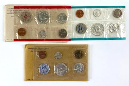 Group of 3 1963 Philadelphia Mint US Proof Coin Sets