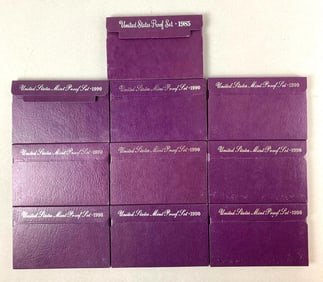 Group of 10 US Mint Coin Proof Sets