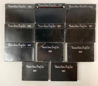 Group of 11 US Mint Proof Coin Sets