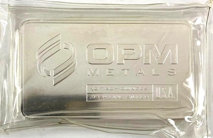 OPM Metals 10 oz .999 Fine Silver Ingot/Bar