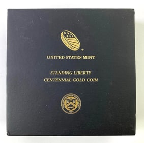 2016 US Mint Standing Liberty Quarter Centennial 1/4 oz Gold Coin